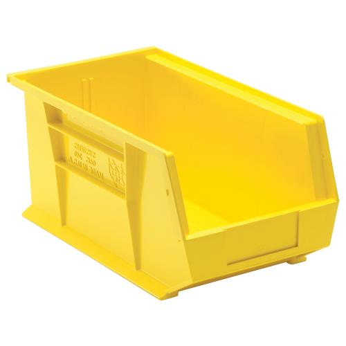 Bacs ultra empilable & suspendable, 8-1/4" la, 7" h x 14-3/4" p, Jaune Nia-Chem Ltd.