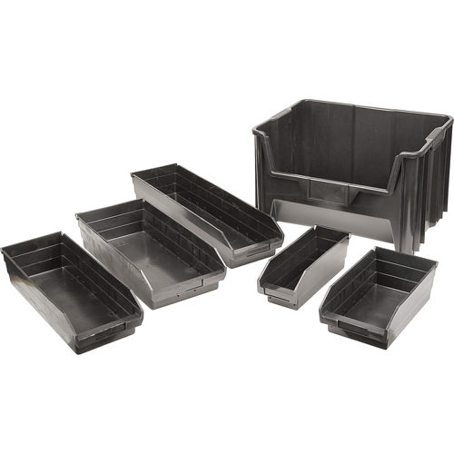 Bacs &agrave; pi&egrave;ces en plastique recycl&eacute;, 4-1/8" la x 11-5/8" p x 4" h, Capacit&eacute; de 30 lb Nia-Chem Ltd.