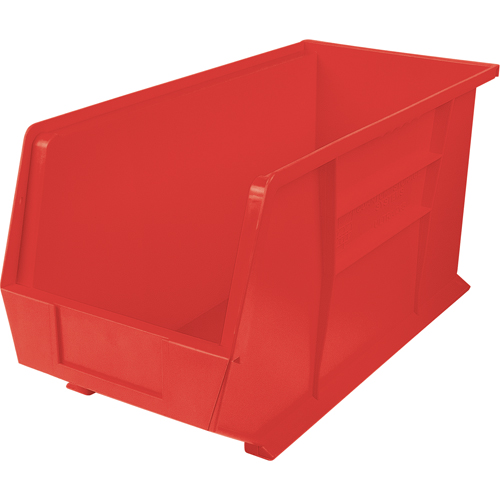 Ultra Stack & Hang Bin, 8-1/4" W x 9" H x 18" D, Red Nia-Chem Ltd.