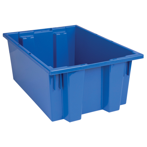 Stack & Nest Totes, 8" x 19.5" x 13.5", Blue Nia-Chem Ltd.