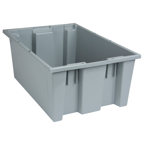 Contenants Stack & Nest, 8" x 19,5" x 13,5", Gris Nia-Chem Ltd.