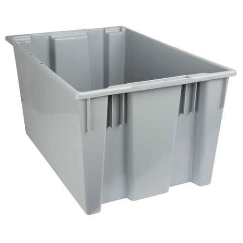 Contenants Stack & Nest, 15" x 29,5" x 19,5", Gris Nia-Chem Ltd.