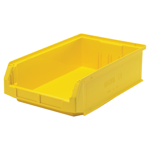 Contenants g&eacute;ants empilables, 12,375" la x 19,75" p x 5,875" h, Jaune Nia-Chem Ltd.