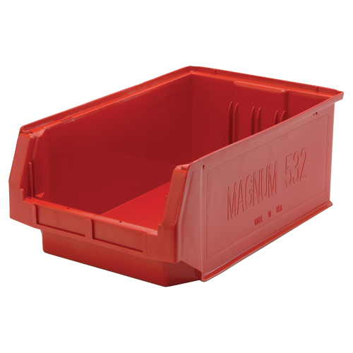 Contenants g&eacute;ants empilables, 12,375" la x 19,75" p x 7,875" h, Rouge Nia-Chem Ltd.