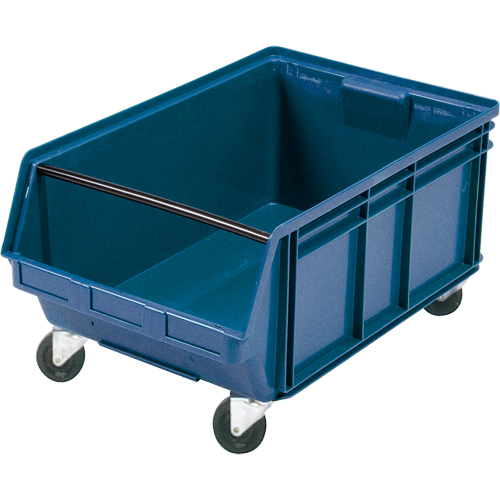 Mobile Giant Stacking Bin, 11-7/8" H x 18-3/8" W x 29" D, 150 lbs. Capacity, Blue Nia-Chem Ltd.