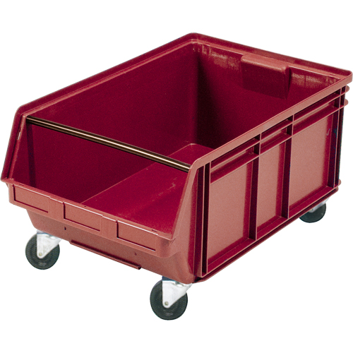 Bac g&eacute;ant empilable et mobile, 11-7/8" ha x 18-3/8" la x 29" p, Capacit&eacute; de 150 lb, Rouge Nia-Chem Ltd.