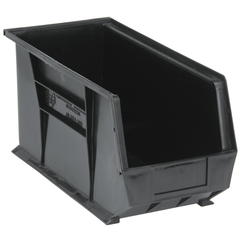 Ultra Stack & Hang Bin, 8-1/4" W x 9" H x 18" D, Black Nia-Chem Ltd.