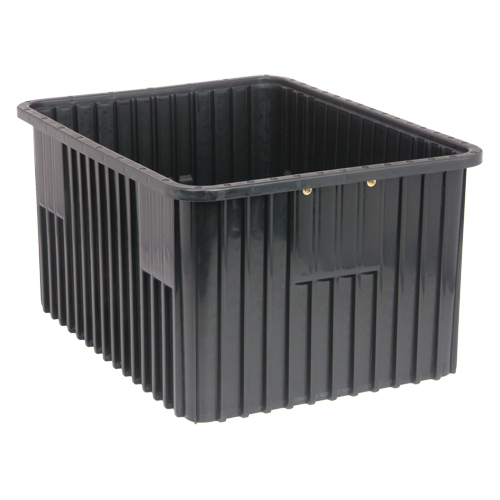 Bacs divisibles conducteurs, Polypropyl&egrave;ne, 17-1/2" la x 22-1/2" p x 12" h, Noir Nia-Chem Ltd.