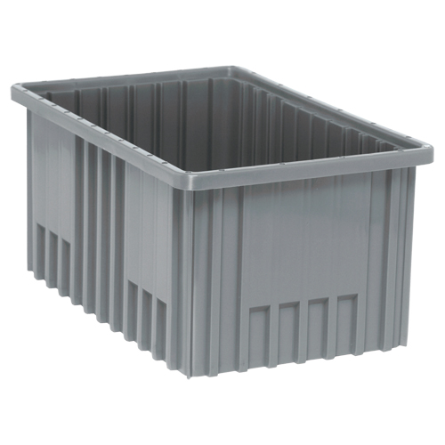 Contenants Divider Box, Plastique, 16,5" la x 10,9" p x 8" h, Gris Nia-Chem Ltd.
