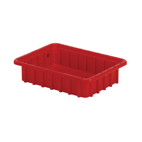 Contenants Divider Box, Poly&eacute;thyl&egrave;ne, 10,8" la x 8,3" p x 2,5" h, Rouge Nia-Chem Ltd.