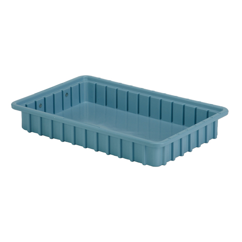 Contenants Divider Box, Poly&eacute;thyl&egrave;ne, 16,5" la x 10,9" p x 2,5" h, Bleu p&acirc;le Nia-Chem Ltd.