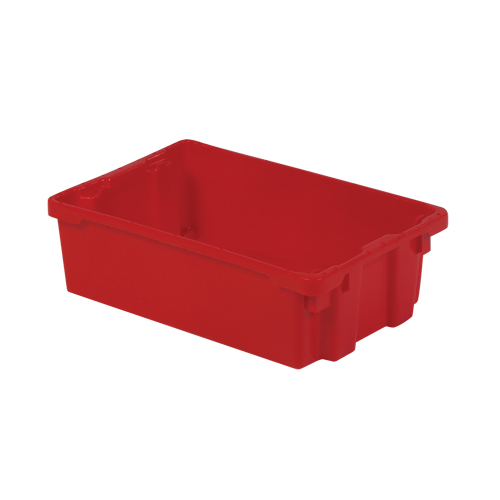 Contenants Stack-N-Nest Polylewton, 6,2" x 20,1" x 13", Rouge Nia-Chem Ltd.
