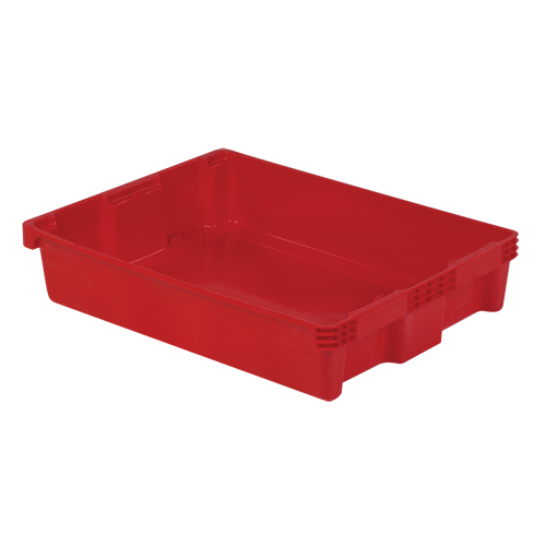 Polylewton Stack-N-Nest&reg; Containers, 6.1" x 29.6" x 22.4", Red Nia-Chem Ltd.