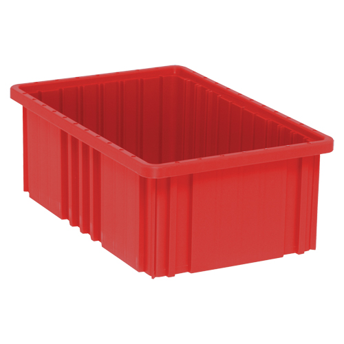 Contenants Divider Box, Plastique, 16,5" la x 10,9" p x 6" h, Rouge Nia-Chem Ltd.