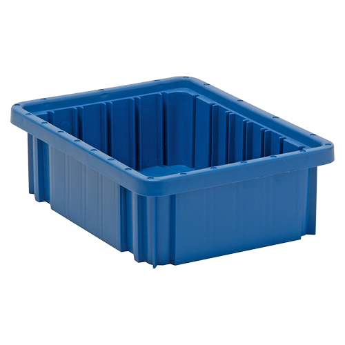 Contenants Divider Box, Plastique, 10,9" la x 8,3" p x 3,5" h, Bleu Nia-Chem Ltd.