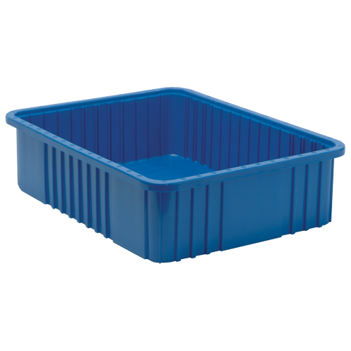 Divider Box&reg; Containers, Plastic, 22.5" W x 17.5" D x 6" H, Blue Nia-Chem Ltd.