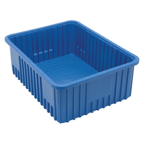 Divider Box&reg; Containers, Plastic, 22.5" W x 17.5" D x 8" H, Blue Nia-Chem Ltd.