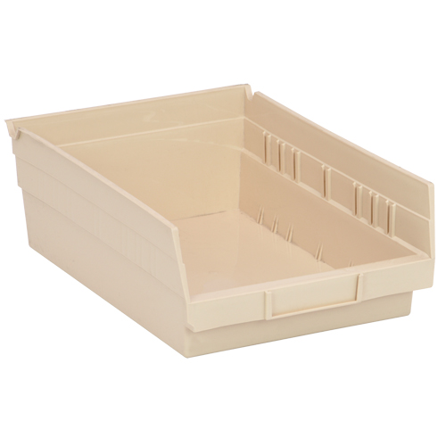 Bac pour &eacute;tag&egrave;re &eacute;conomique, 8-3/8" la, 4" h x 11-5/8" p, Ivoire Nia-Chem Ltd.