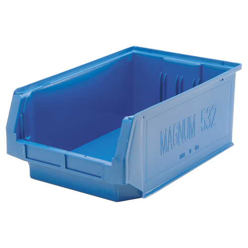 MAGNUM Bin, 7-7/8" H x 12-3/8" W x 19-3/4" D, 150 lbs. Capacity, Black Nia-Chem Ltd.