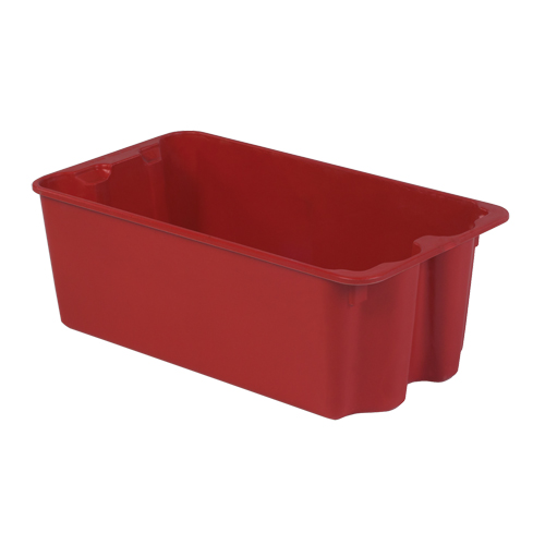 Stack-N-Nest&reg; Plexton Containers, 16.9" W x 30.6" D x 11.1" H, Red Nia-Chem Ltd.