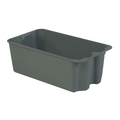 Stack-N-Nest&reg; Plexton Containers, 16.9" W x 30.6" D x 11.1" H, Grey Nia-Chem Ltd.