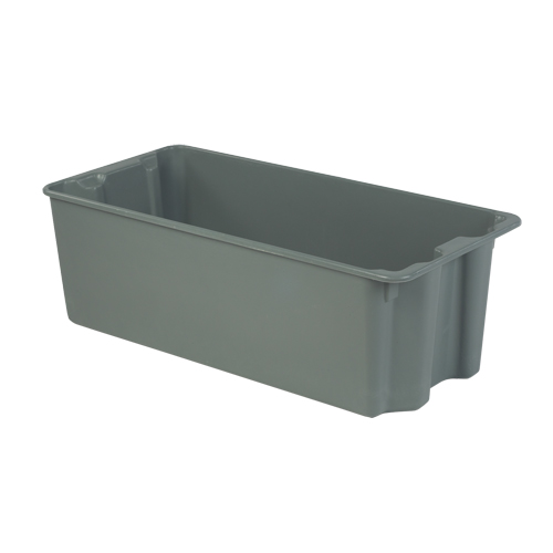 Stack-N-Nest&reg; Plexton Containers, 20.1" W x 42.5" D x 14.1" H, Grey Nia-Chem Ltd.