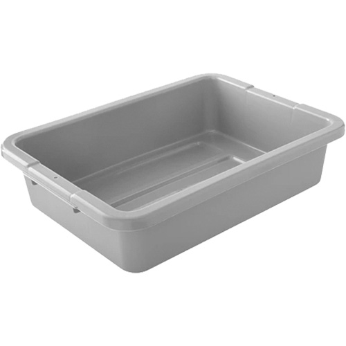 Bus/Utility Boxes - Grey, 5" H x 15" D x 20" L, Plastic, Grey Nia-Chem Ltd.