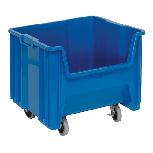Mobile Giant Stack Container, 12-1/2" H x 16-1/2" W x 17-1/2" D, 250 lbs. Capacity, Blue Nia-Chem Ltd.