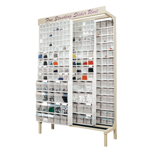 Syst&egrave;me de stockage &agrave; glissi&egrave;re &agrave; bacs basculants autonome, 48" la x 18" p x 77" h, 364 tiroirs Nia-Chem Ltd.