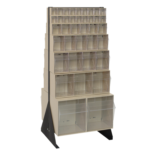 Support pour bacs basculants, 23-5/8" la x 16" p x 52" h, 76 tiroirs Nia-Chem Ltd.