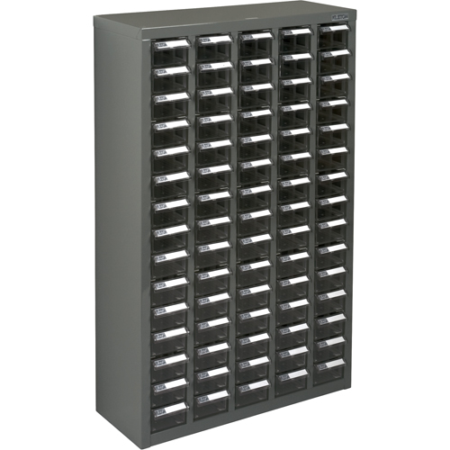 Casiers pour pi&egrave;ces KPC-600, Acier galvanis&eacute;, 75 tiroirs, 23-1/10" x 8-7/10" x 36-9/10", Gris Nia-Chem Ltd.