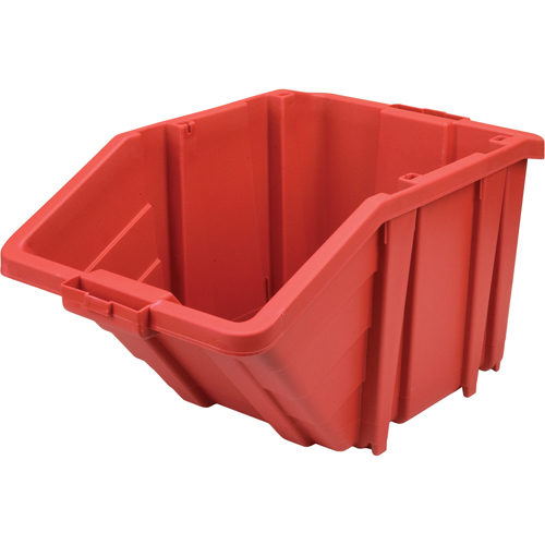 Bac g&eacute;ant en plastique, 15-1/2" la x 13" H x 25" p, Rouge, Capacit&eacute; 200 lb Nia-Chem Ltd.