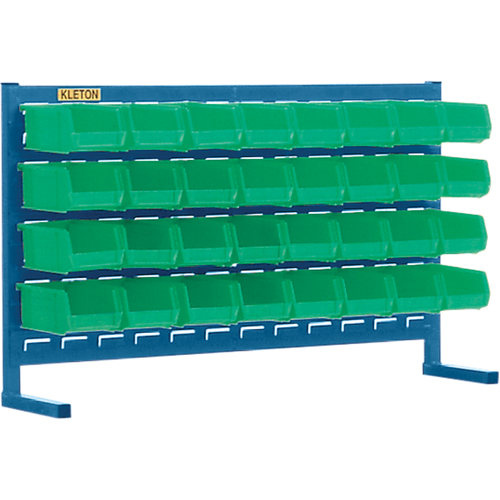 Louvered Rack with Bins, 32 Bins, 36" W x 8-1/4" D x 22" H Nia-Chem Ltd.