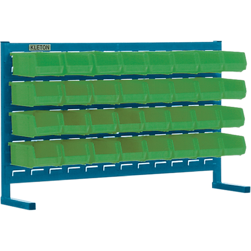 Louvered Rack with Bins, 32 Bins, 36" W x 8-1/4" D x 22" H Nia-Chem Ltd.
