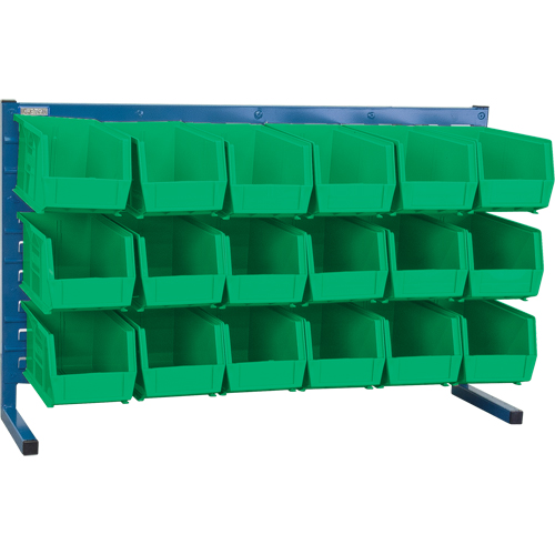 Rayonnage &agrave; persienne avec bacs, 18 bacs, 36" la x 8-1/4" p x 22" h Nia-Chem Ltd.