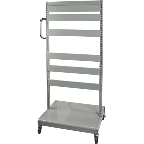 Servante mobile de bacs &agrave; plateaux inclinables - chariot seulement, &agrave; deux c&ocirc;t&eacute;s, 26-1/4" la x 22" p x 57-1/2" h Nia-Chem Ltd.