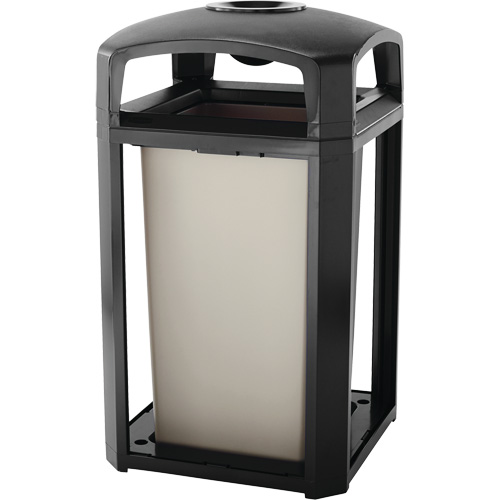 Cendrier et corbeille pour d&eacute;chets de s&eacute;rie classique de s&eacute;rie Landmark, Plastique, Capacit&eacute; 50 gal. US, Hauteur 46-1/2" Nia-Chem Ltd.