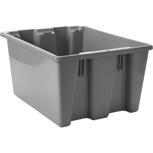 Caisse-palette empilable et emboîtable, 10" x 15,5" x 19,5", Gris Nia-Chem Ltd.