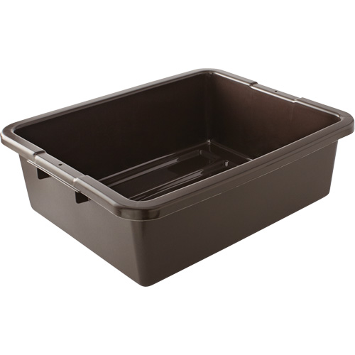 Contenant utilitaire sans compartiments, 7" ha x 21,5" p x 17" lo, Plastique, Brun Nia-Chem Ltd.