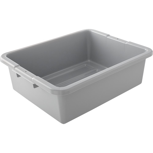 Contenant utilitaire sans compartiments, 7" ha x 21,5" p x 17" lo, Plastique, Gris Nia-Chem Ltd.