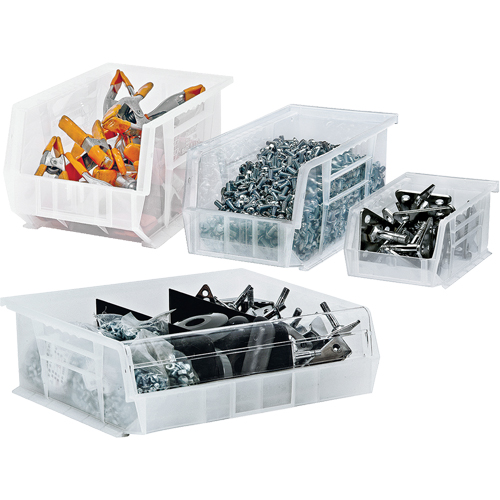 Bac transparent ultra empilable & suspendable, 16-1/2" la, 7" h x 14-3/4" p, Transparent Nia-Chem Ltd.