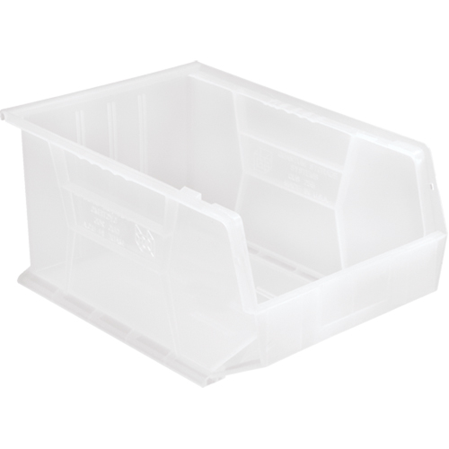 Clear-View Ultra Stack & Hang Bin, 11" W x 8" H x 16" D, Clear Nia-Chem Ltd.