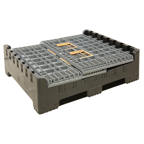 Contenant de vrac pliable, 47,2" lo x 39,4" la x 39,4" h, Gris Nia-Chem Ltd.