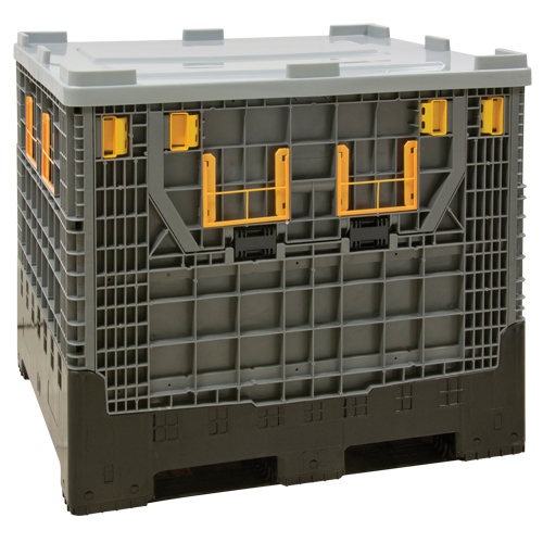Contenant de vrac pliable, 47,2" lo x 39,4" la x 39,4" h, Gris Nia-Chem Ltd.