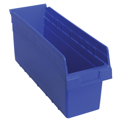 Bacs pour &eacute;tag&egrave;re Store-Max, 6-5/8" la x 8" H x 17-7/8" p, Bleu, Capacit&eacute; 56 lb Nia-Chem Ltd.