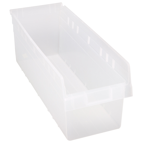 Bacs pour &eacute;tag&egrave;re Store-Max, 8-3/8" la x 8" H x 23-5/8" p, Transparent, Capacit&eacute; 68 lb Nia-Chem Ltd.