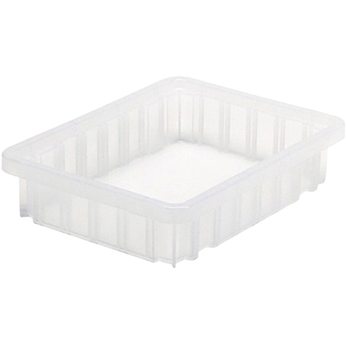 Divider Box&reg; Container, Plastic, 10.875" W x 8.25" D x 2.5" H, Clear Nia-Chem Ltd.