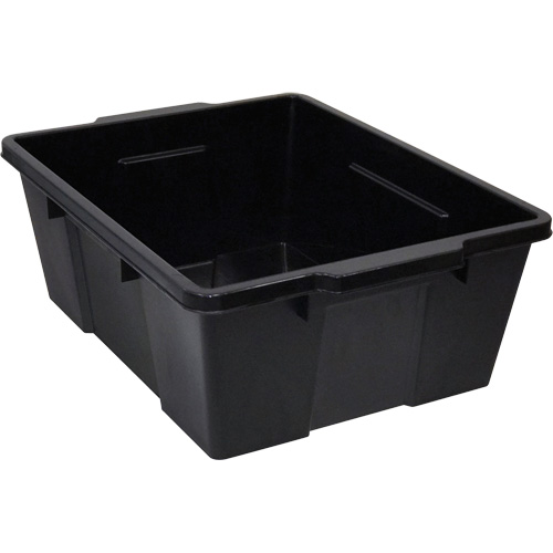 Plastic Latch Container, 15.875" W x 21" D x 7.75" H, Black Nia-Chem Ltd.