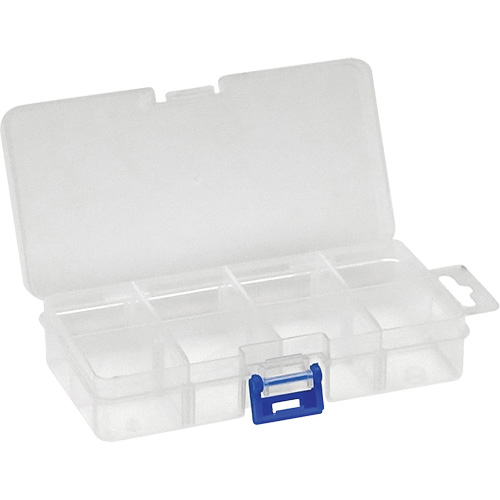 Boîte &agrave; compartiments en plastique, 2,75" la x 5,5" p x 1,25" h, 8 compartiments Nia-Chem Ltd.