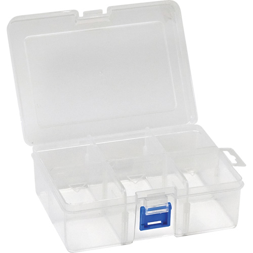 Boîte &agrave; compartiments en plastique, 4,75" la x 6,75" p x 2,25" h, 6 compartiments Nia-Chem Ltd.